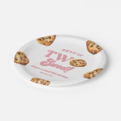 2つの甘いクッキーとミルク2nd誕生日パーティー ペーパープレート (アングル)