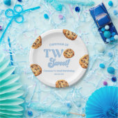 2つの甘いクッキーとミルク2nd誕生日パーティー ペーパープレート (パーティー)