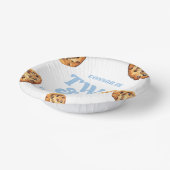 2つの甘いクッキーとミルク2nd誕生日パーティー ペーパーボウル (傾斜あり)