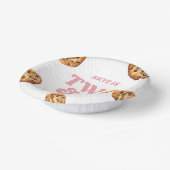 2つの甘いクッキーとミルク2nd誕生日パーティー ペーパーボウル (傾斜あり)