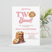 2つの甘いクッキーとミルク2nd誕生日パーティー 招待状 (スタンド正面)