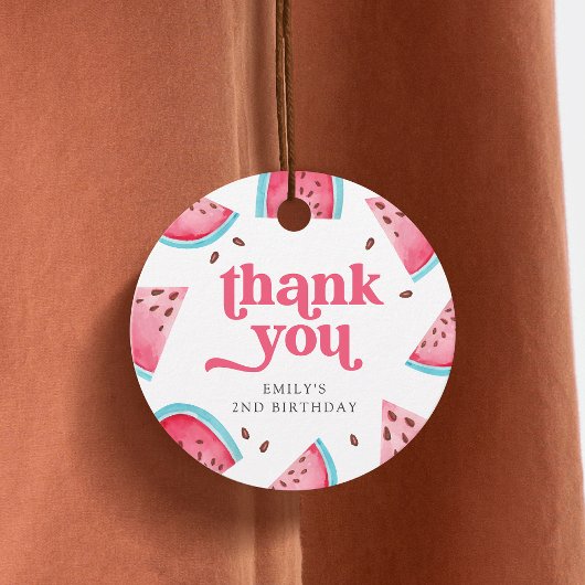 2つの甘いスイカ2nd誕生日ありがとう フェイバータグ