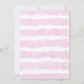 2つの甘いドーナツ振りかける2nd誕生日パーティー女の子 招待状 (裏面)