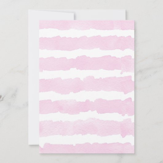 2つの甘いドーナツ振りかける2nd誕生日パーティー女の子 招待状 (裏面)