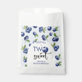 2つの甘いブルーベリー子供の誕生日 フェイバーバッグ (正面)