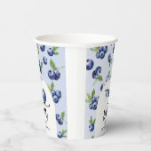 2つの甘いブルーベリー子供の誕生日 紙コップ (右)