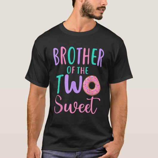 2つの甘い兄弟の兄弟2番目の誕生日ガールドン Tシャツ (正面)