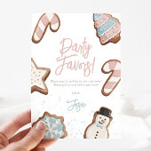 2つの甘い冬の誕生日パーティーのお気に入りの署名 招待状