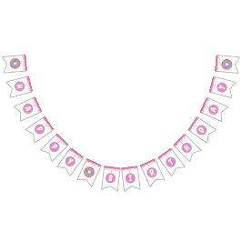 2つの甘い誕生日バナー バンティングフラッグ