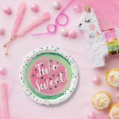 2つの甘い2番目の誕生日スイカパーティー ペーパープレート (パーティー)