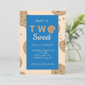 2つの甘い2番目の誕生日パーティーの招待 招待状 (スタンド正面)