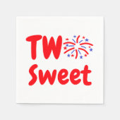 2つの甘い2番目の誕生日 スタンダードカクテルナプキン (正面)