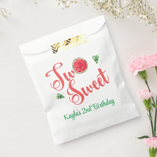 2つの甘い2番目の誕生日 フェイバーバッグ (封をした状態)