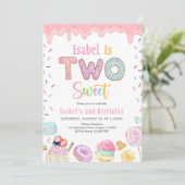 2つの甘い2番目の誕生日 招待状 (スタンド正面)