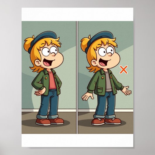 2つの画像の違い ポスター (正面)