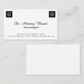 2つの画像を追加する婦人科医 名刺 (正面/裏面)