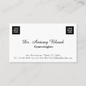 2つの画像を追加する婦人科医 名刺 (正面)