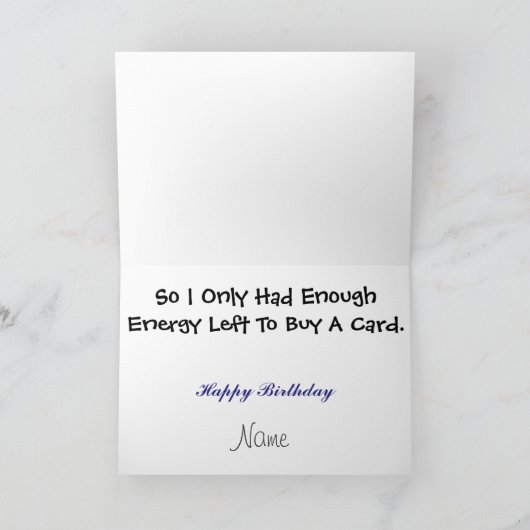 2つの疲れ果てた犬のおもしろい誕生日カード カード (内部)