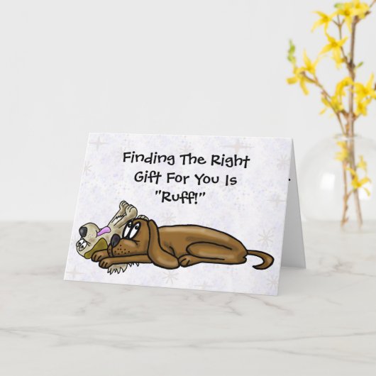 2つの疲れ果てた犬のおもしろい誕生日カード カード (黄色い花)