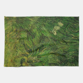 2つの白い蝶バイビンセントヴァンゴッホ キッチンタオル (横)