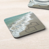 2つの砂のハートのビーチ、ロマンチックな海 コースター (左側)