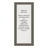 2つの砂のハートのビーチ、ロマンチックな海 ラックカード (裏面)