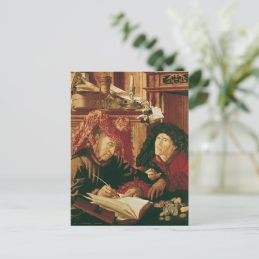 2つの税金採集人， c.1540 ポストカード (スタンド正面)