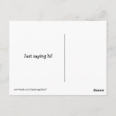 2つの笑顔ゴールデンレトリバーハロー ポストカード (裏面)