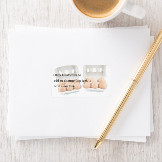 2つの箱に12個の卵 ラベル (インサイチュ)