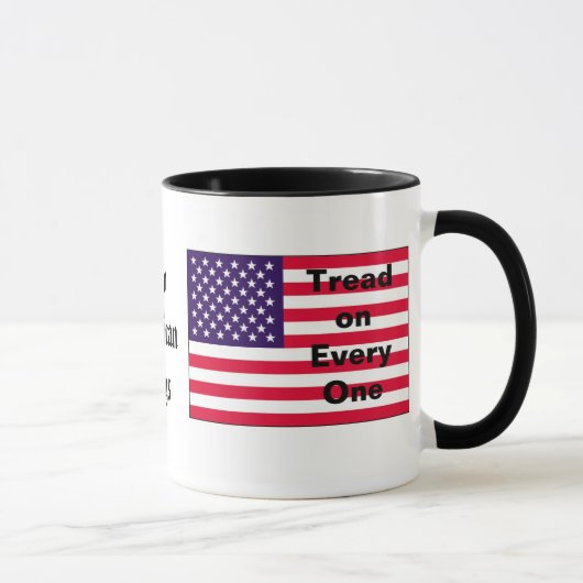2つの米国旗 マグカップ (右)