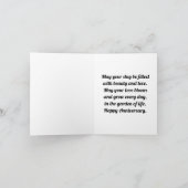 2つの素敵な蝶の記念日グリーティングカード カード (内部)