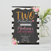 2つの素敵な誕生日パーティーの招待状 招待状 (スタンド正面)