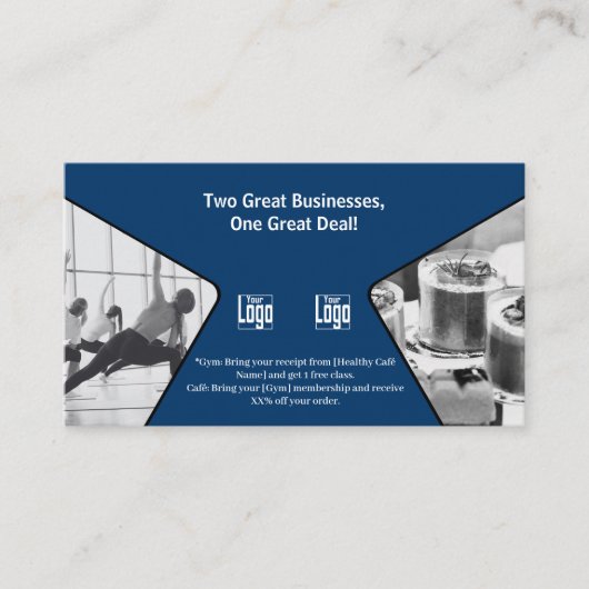 2つの素晴らしビジネス、1つの共同ブ素晴らしルンブルー 紹介カード (正面)