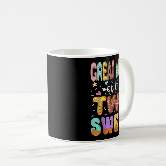 2つの素晴らし甘い2番目の誕生日の女の子の叔母 コーヒーマグカップ (正面右)