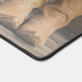 2つの素朴モノグラムのための牧場カウボーイブーツ デスクマット (コーナー)