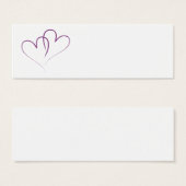 2つの紫のハートが絡み合った (正面&裏面)