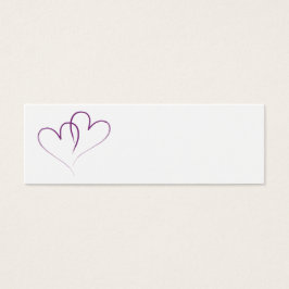 2つの紫のハートが絡み合った