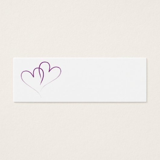 2つの紫のハートが絡み合った (正面)