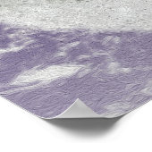 2つの紫のパンジー ポスター (角)