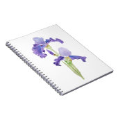 2つの紫の虹彩インクと水彩 ノートブック (右側)