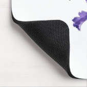 2つの紫の虹彩インクと水彩 マウスパッド (コーナー)