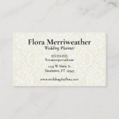 2つの結婚リングや輪ウェディングプランナー 名刺 (裏面)