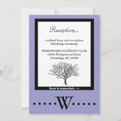 2つの結婚式と披露宴の招待状 招待状 (裏面)