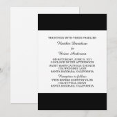 2つの結婚式招待状テンプレート 招待状 (正面/裏面)