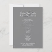 2つの結婚花嫁(薄紫とグレー) 招待状 (裏面)