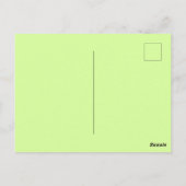 2つの緑葉の ポストカード (裏面)