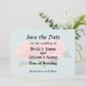 2つの繊細なピンクのバラ セーブザデート (スタンド正面)