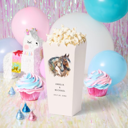 2つの美しい馬ウェスタンボホ結婚ズ フェイバーボックス (パーティー)