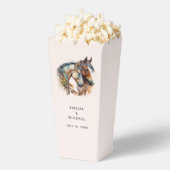 2つの美しい馬ウェスタンボホ結婚ズ フェイバーボックス (はじけた状態)