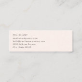 2つの美しい馬ウェスタンボホ スキニー名刺 (裏面)